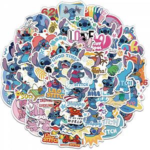 Стікери Ліло та Стіч Lilo & Stitch стікерпак наклейки набір наклейок 50 шт nak_69 - Фото 1