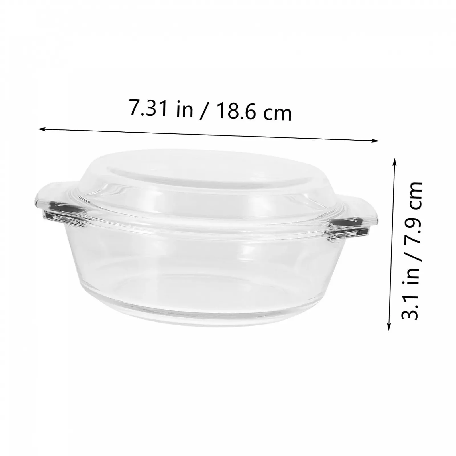 Форма для запекания стеклянная термостойкая с крышкой для духовки и микроволновой печи, фото №2 Форма для запекания стеклянная термостойкая с крышкой для духовки и микроволновой печи, фото №2