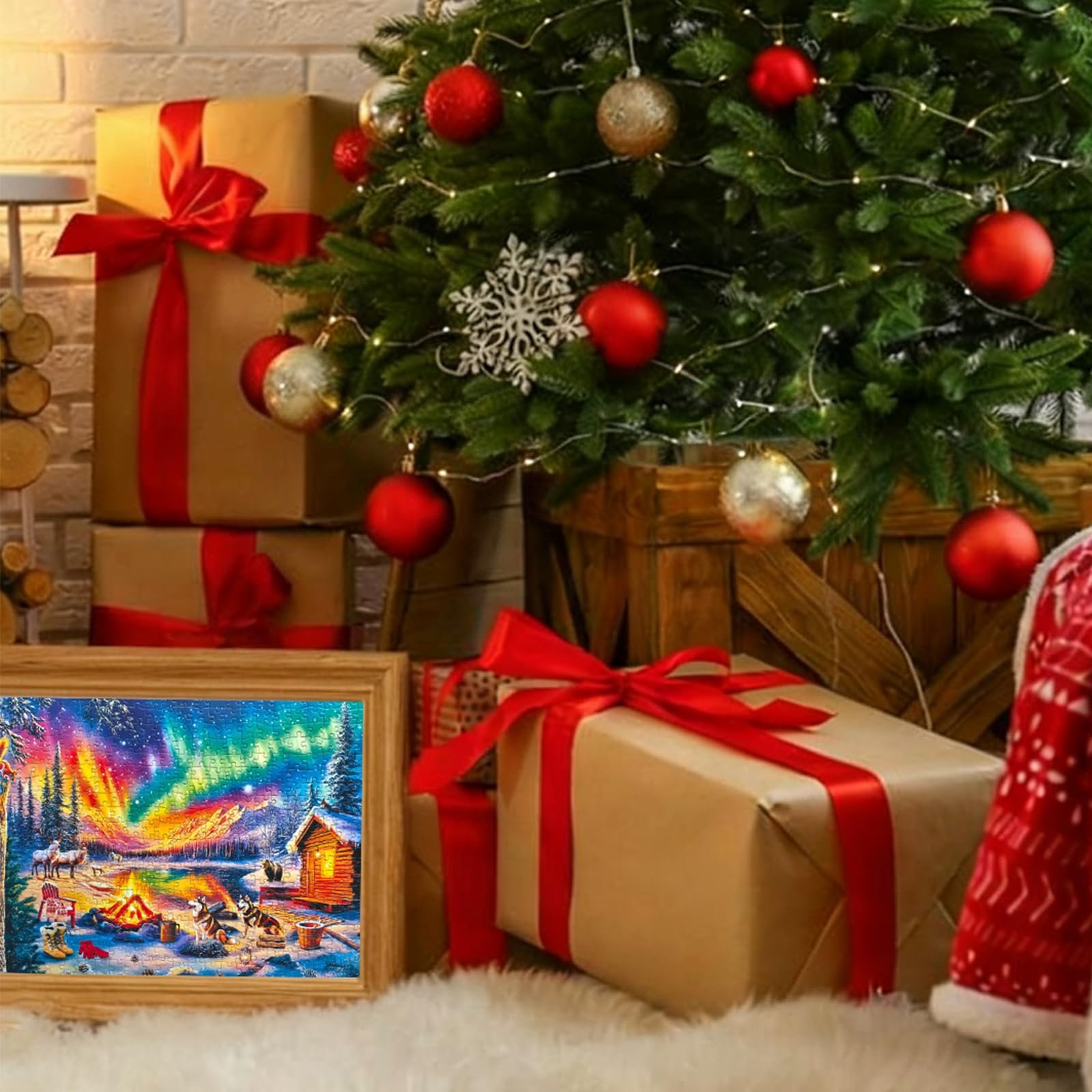 Пазл Багаття під північним сяйвом 500 елементів 53 x 38 см, фото №2