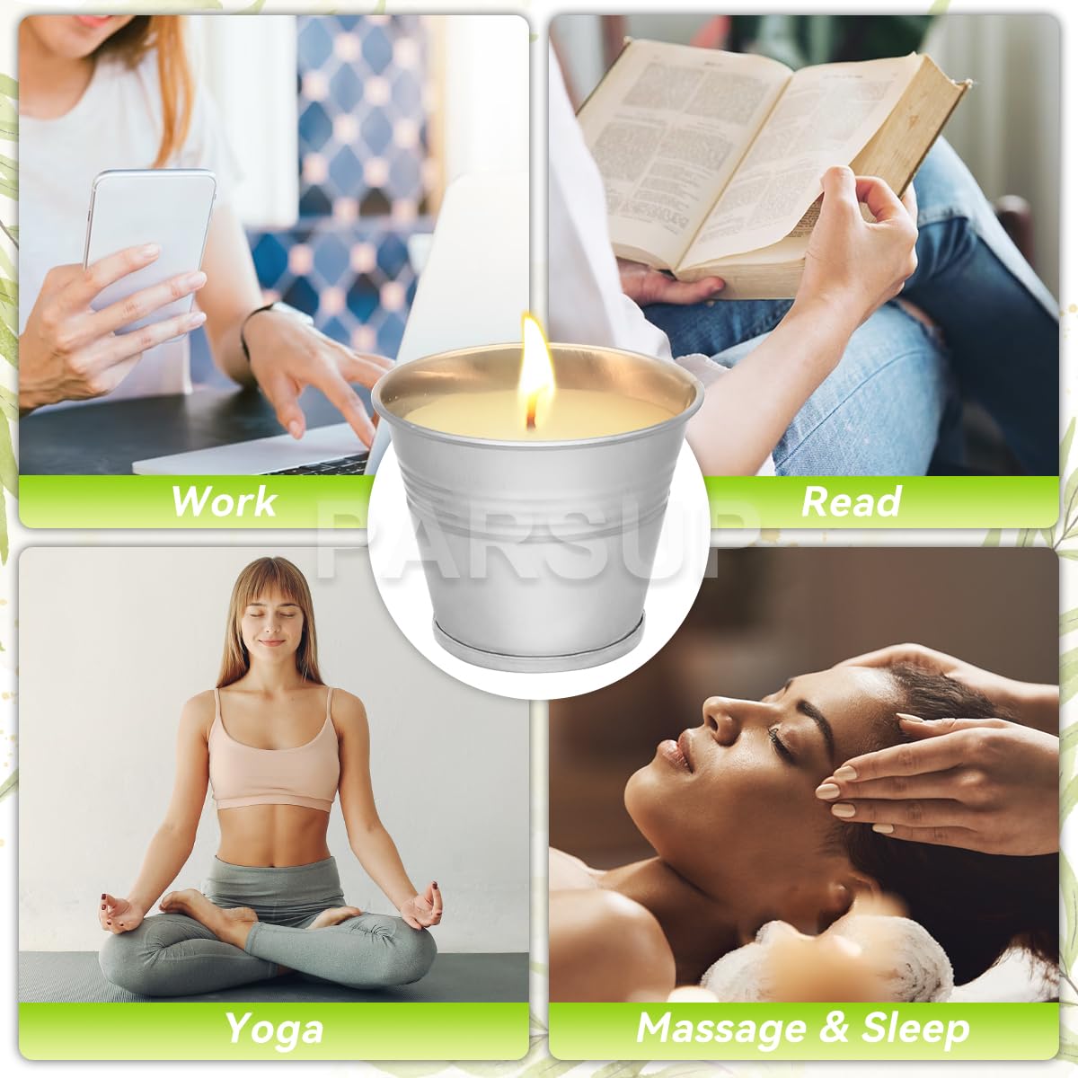 Свічки Soy Wax Citronella Pack of 12, фото №7 Свічки Soy Wax Citronella Pack of 12, фото №7