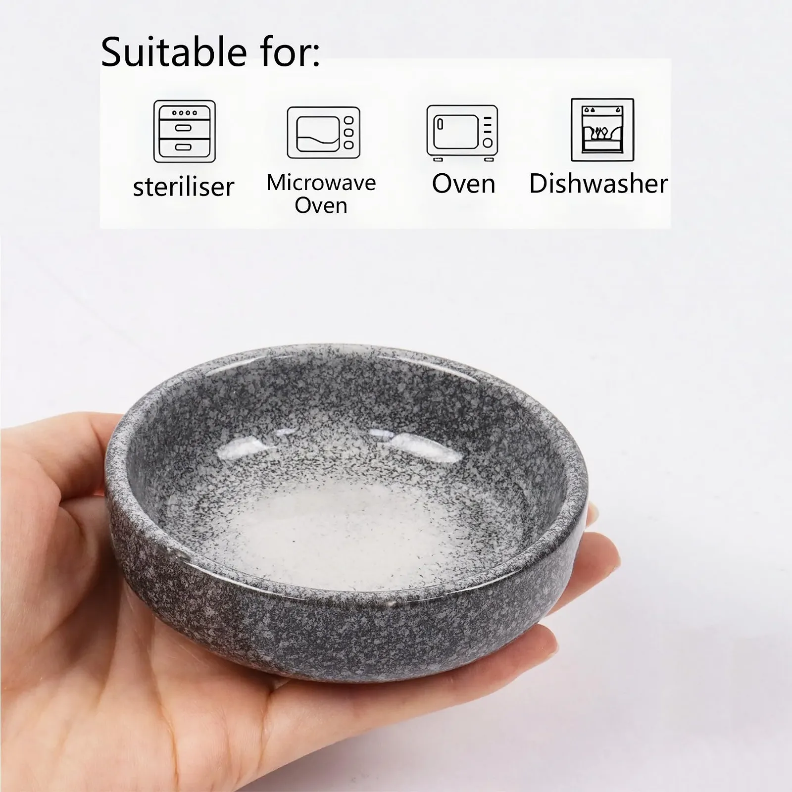 Миски Маленькие для соуса Dmnnlp 9 см Керамические Набор 4 шт Серый, фото №3 Миски Маленькие для соуса Dmnnlp 9 см Керамические Набор 4 шт Серый, фото №3