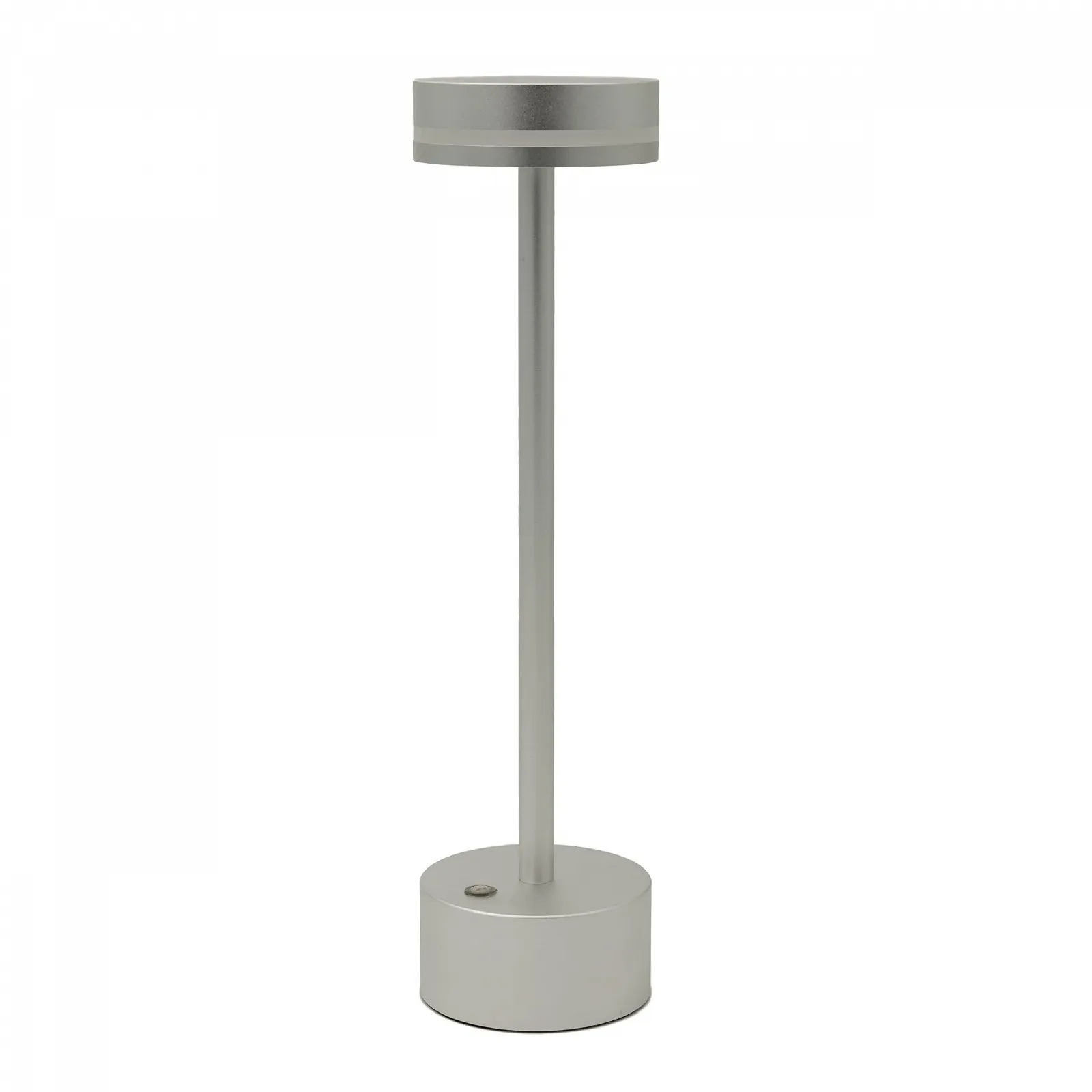 Настільна лампа Luxus Yvette Сенсорна LED акумуляторна бездротова з регулюванням яскравості для дому та вулиці Срібляста, фото №1