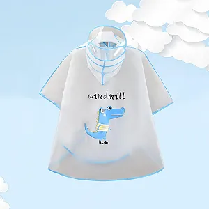 Детская дождевая куртка Унисекс Водонепроницаемая Солнцезащитная для Кемпинга Больших Размеров Легкая Ветронепроницаемая для Дождливой и Грязной Погоды synthetic.ua - Фото 1