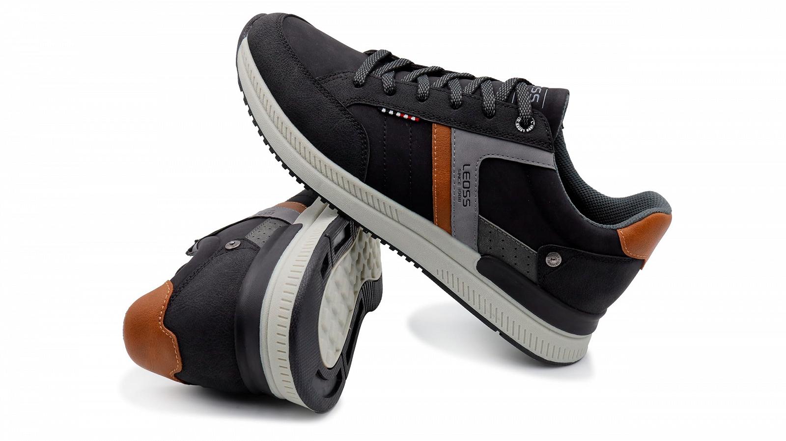 Вінтажні кросівки LEOSS ORIGINAL для чоловіків, з PU шкіри, для ходьби, ділові, повсякденні, фото №5