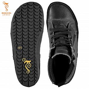 Ботинки Magical Shoes Alaskan Lined для мужчин и женщин зимние на шнуровке Barefoot кожаные synthetic.ua - Фото 1