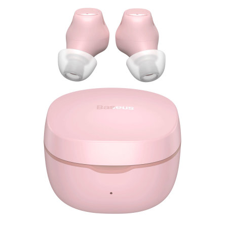 Наушники BLUETOOTH BASEUS WM01 Encok True Wireless Earphones 5Hours BT5.0, 40mAh/300mAh| (NGWM01-04) pink, фото №2