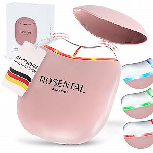 Масажер для обличчя EMS Gua Sha Rosental Organics - світлодіодна терапія синім, зеленим і червоним світлом - для контурної, пружної шкіри та рівного кольору обличчя - для всіх типів шкіри - Фото 1
