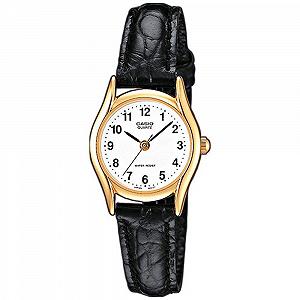 Аналоговые Кварцевые Часы Casio Женские с Кожаным Ремешком - Фото 1