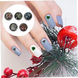 Цветок Healeved Стразы для маникюра 5 коробок Блестящие украшения для ногтей Камни для ногтей Гель для ногтей Подвеска для ногтей для нейл-арта Смола synthetic.ua - Фото 1