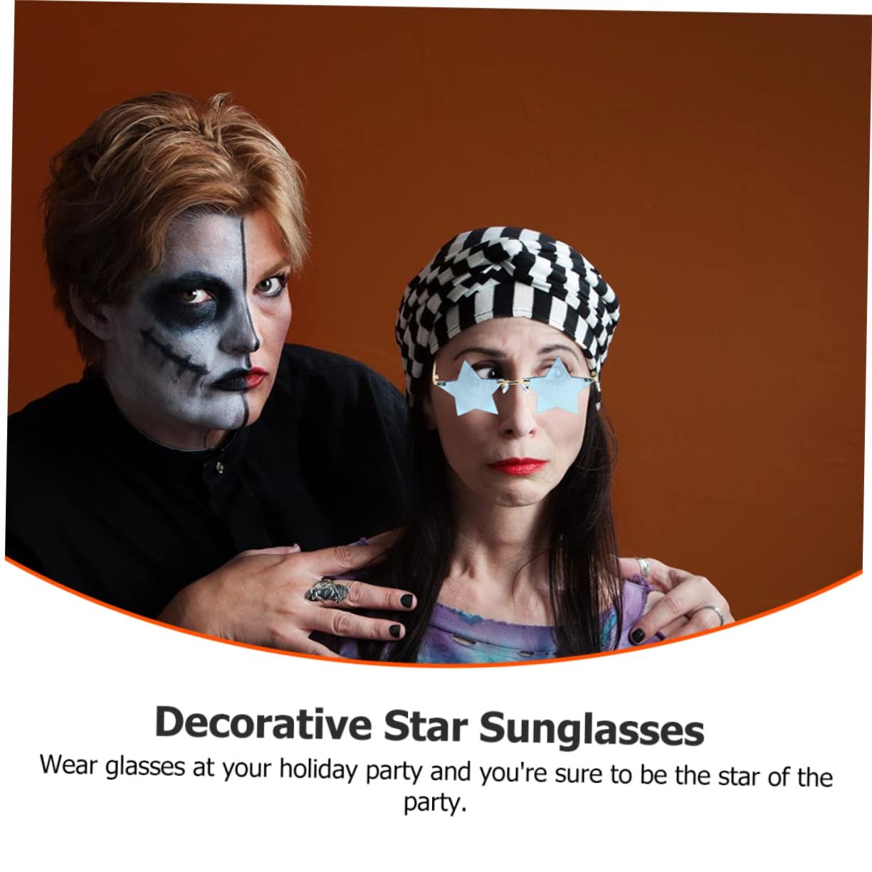 Сонцезахисні окуляри VALICLUD Зіркові сонцезахисні окуляри Без оправи Різні кольори, фото №9