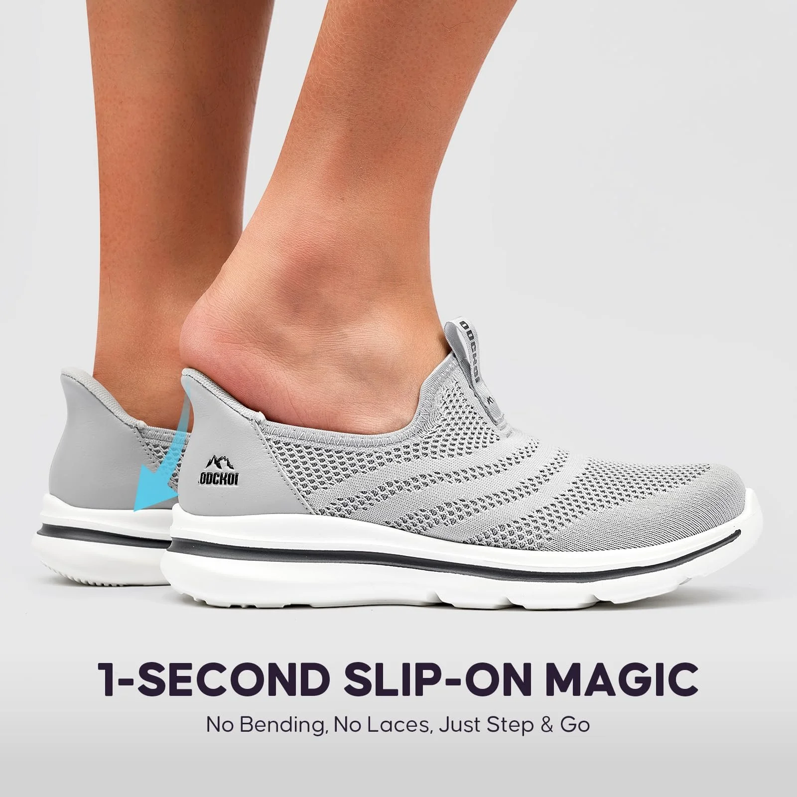 Чоловічі Кросівки ODCKOI Без шнурків для ходьби, зручні тенісні кросівки, фото №3