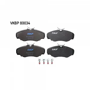 Комплект гальмівних колодок дискового гальма SKF VKBP 80034 для NISSAN OPEL RENAULT VAUXHALL - Фото 1