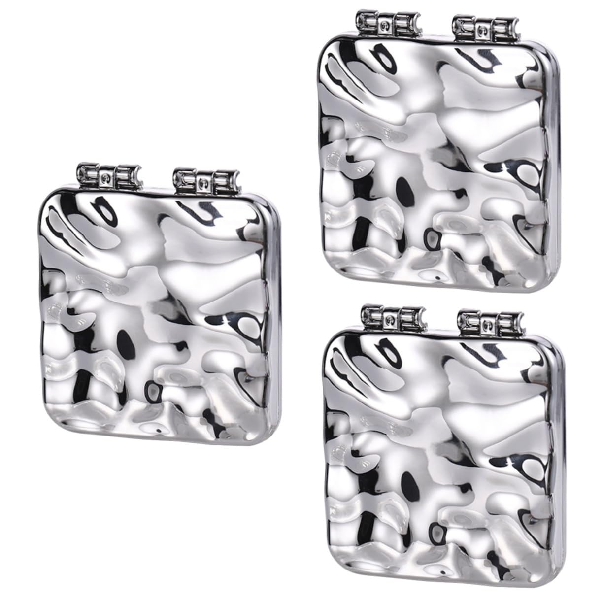 Зеркало Angoily 3st Klappbarer Mini Металлическое ABS Компактное Складное для Девочек Мужчин, фото №1 Зеркало Angoily 3st Klappbarer Mini Металлическое ABS Компактное Складное для Девочек Мужчин, фото №1