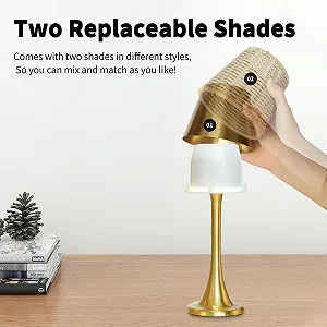 Настільна лампа Mr. White Outdoor Waterproof LED IP54 Rechargeable Wireless Dimmable Золотиста synthetic.ua - Фото 1