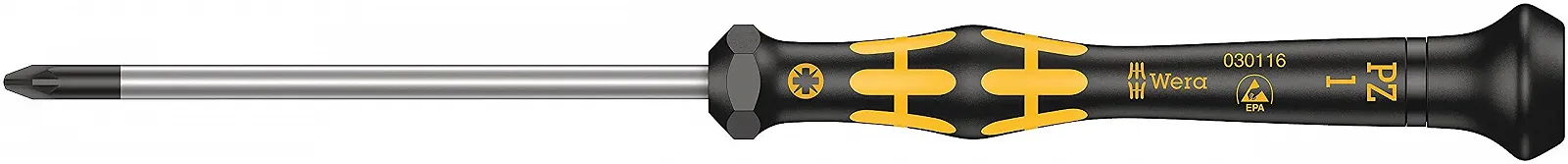 Викрутка прецизійна Wera Kraftform Micro 1550 PZ1 x 80 мм 05030116001, фото №1