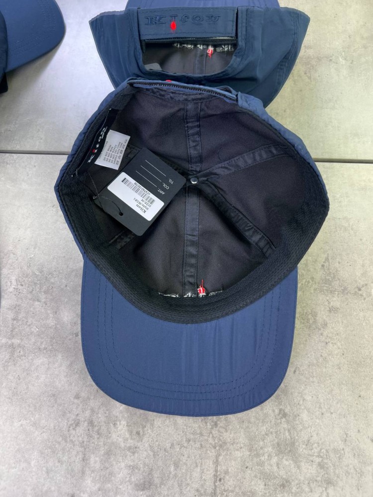 Кепка Kiton темно-синя лого посередині gu602, фото №6