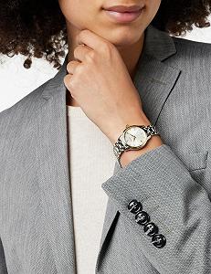 Годинник жіночий Seiko SRZ550P1 Аналоговий Кварцовий Японський механізм Ремінець з нержавіючої сталі срібний / золотий synthetic.ua - Фото 1