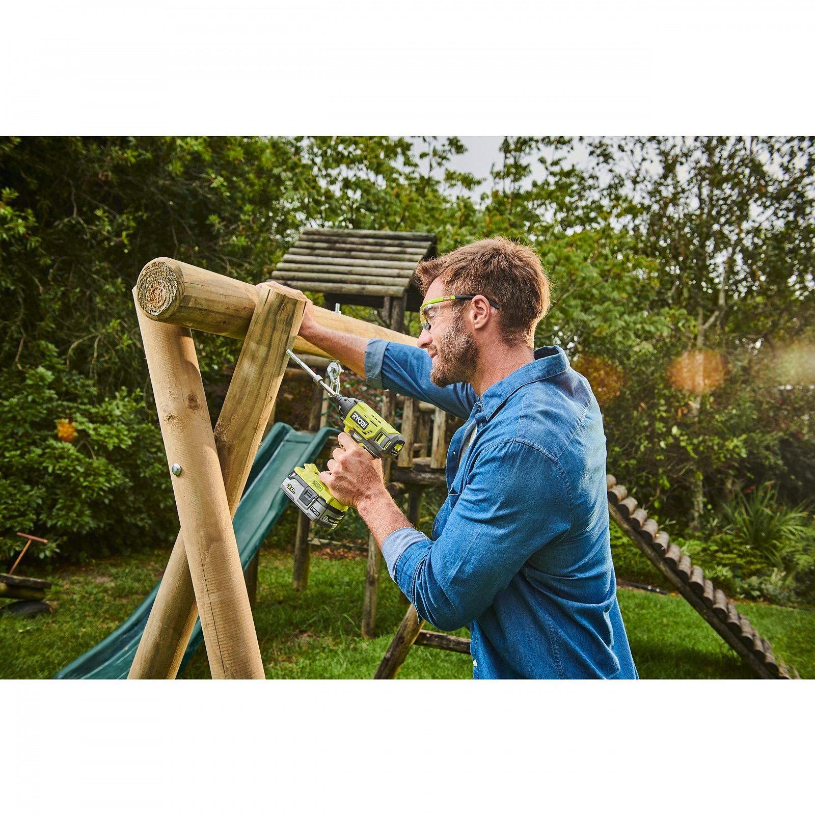 Гайковёрт аккумуляторный Ryobi R18ID2-0, фото №3