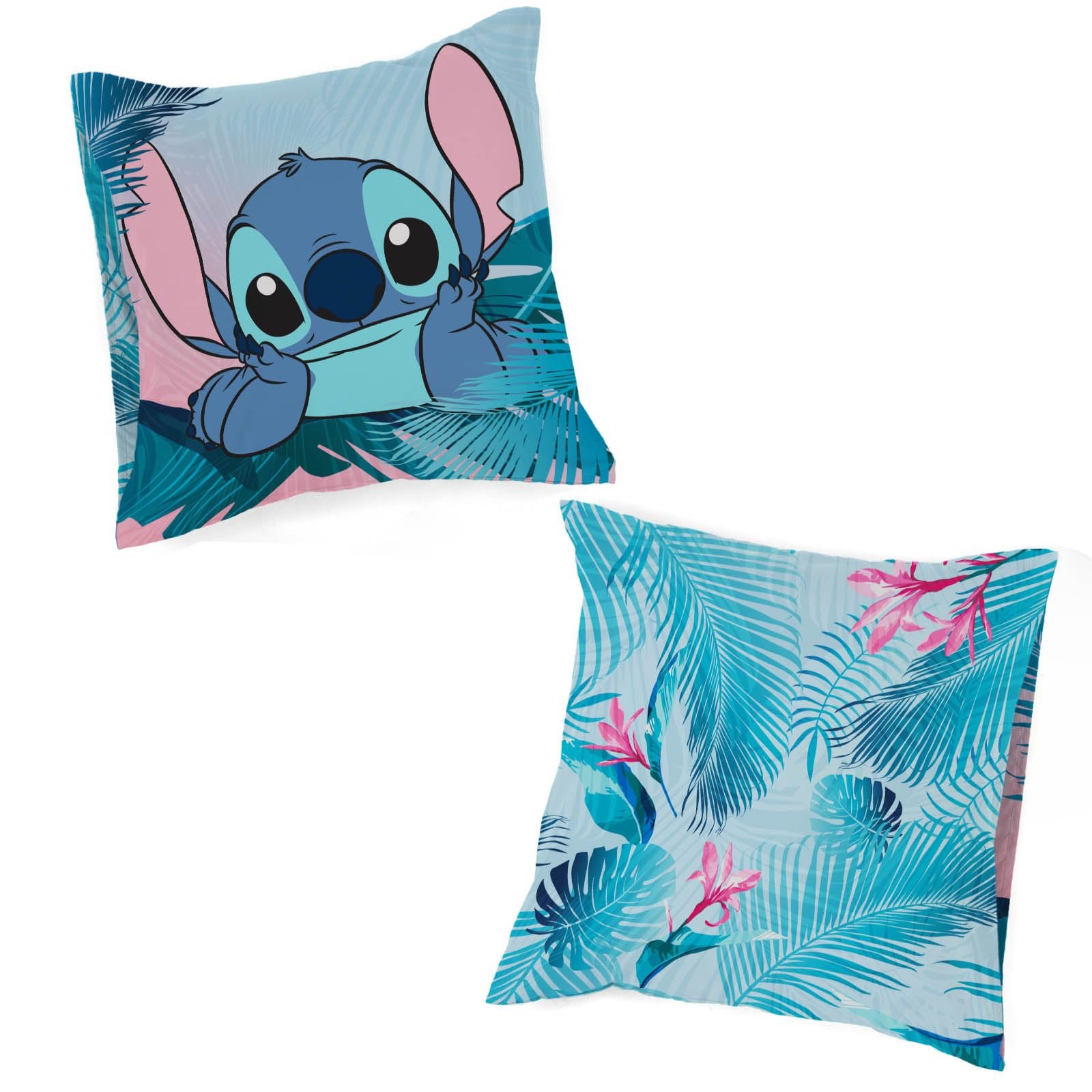 Постільна білизна Jay Franco Disney Lilo and Stitch Floral для однієї людини, дитяча, наволочка 80 x 80 см, бавовна, фото №4