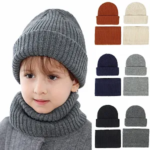 Купити Дитяча В'язана Шапка Шарф Комплект - Фото 1 Дитяча В'язана Шапка Шарф Комплект - Фото 1