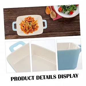 Форма для запекания Garneck керамическая с двумя ручками термостойкая для посудомоечной машины synthetic.ua - Фото 1