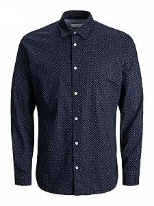 Рубашка Jack&Jones JJEPLAIN POPLIN L/S AU20 NOOS 12173241 Темно-синий M - Фото 1
