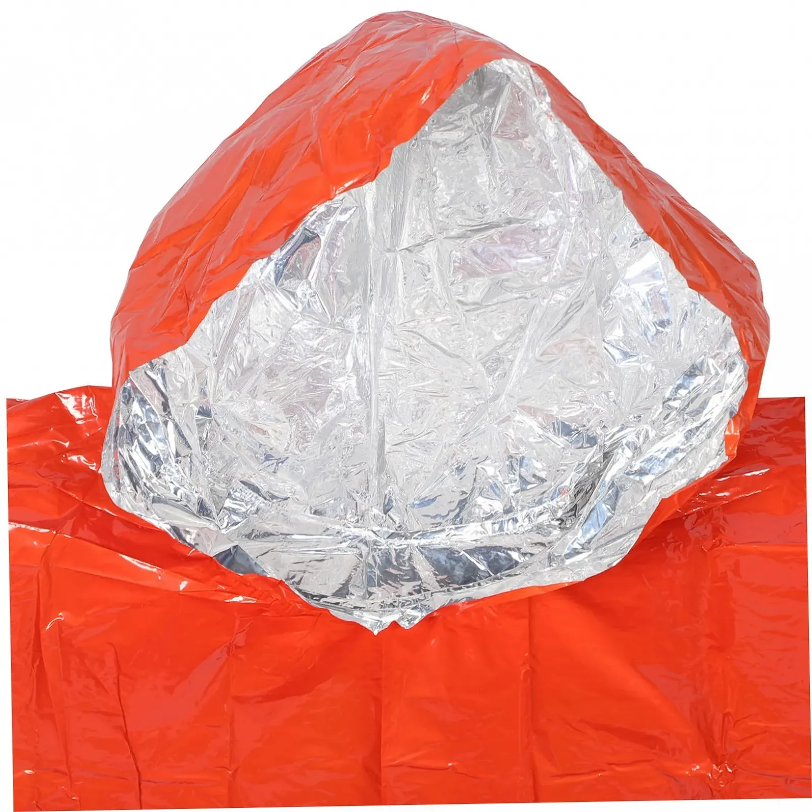 Пончо DIKACA, 4 шт., ізольований, аварійний, для дорослих, для виживання на відкритому повітрі, одноразовий, фото №5