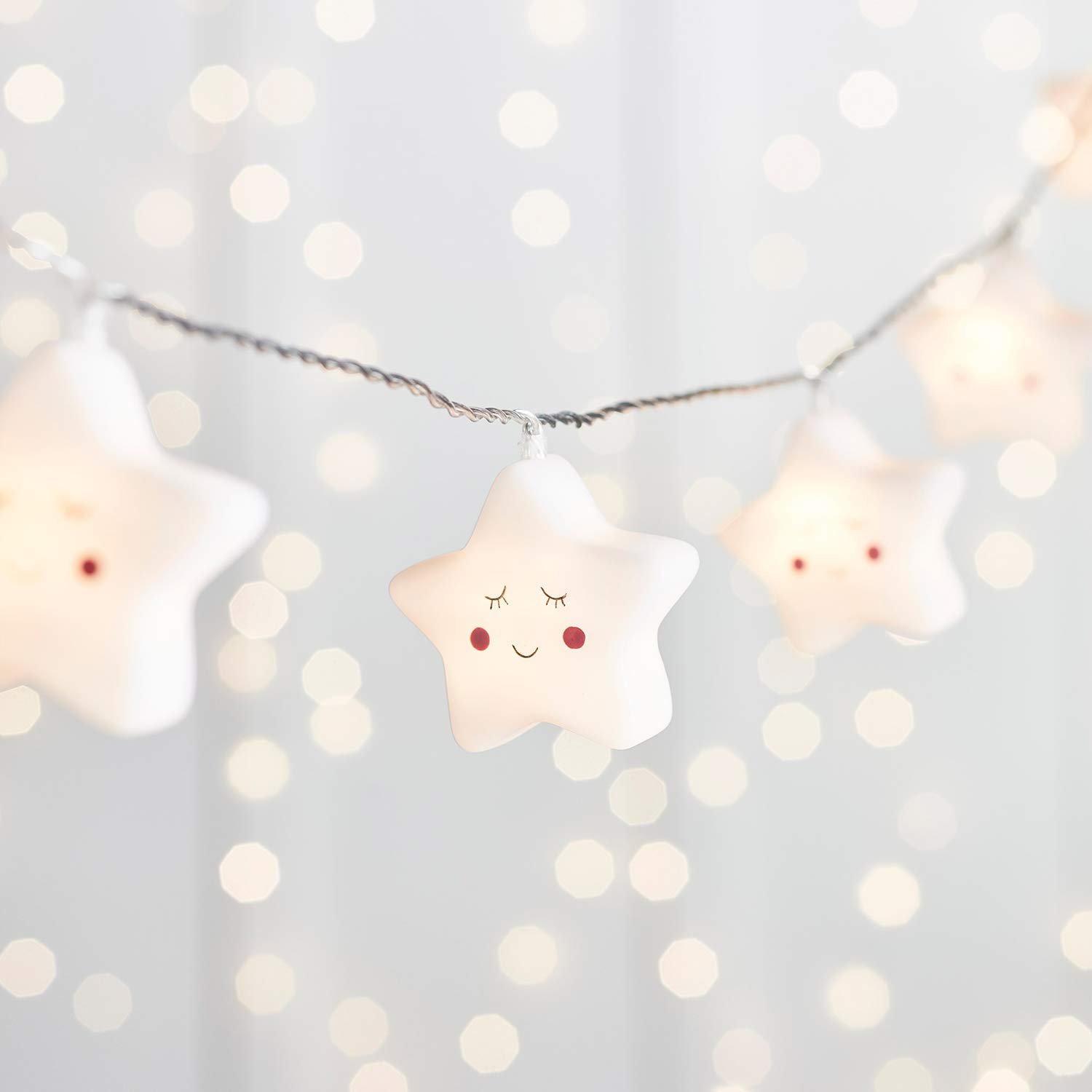 Гирлянда Lights4fun, 20 LED Звезд, для детской комнаты, фото №2