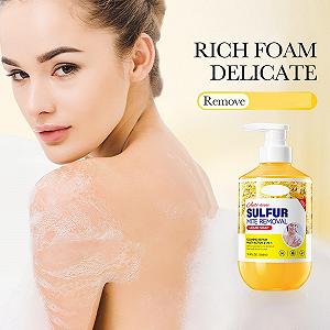 Гель для душу, шампунь та засіб для вмивання Sulphur з сіркою рідкий без ароматизаторів 1 шт. synthetic.ua - Фото 1