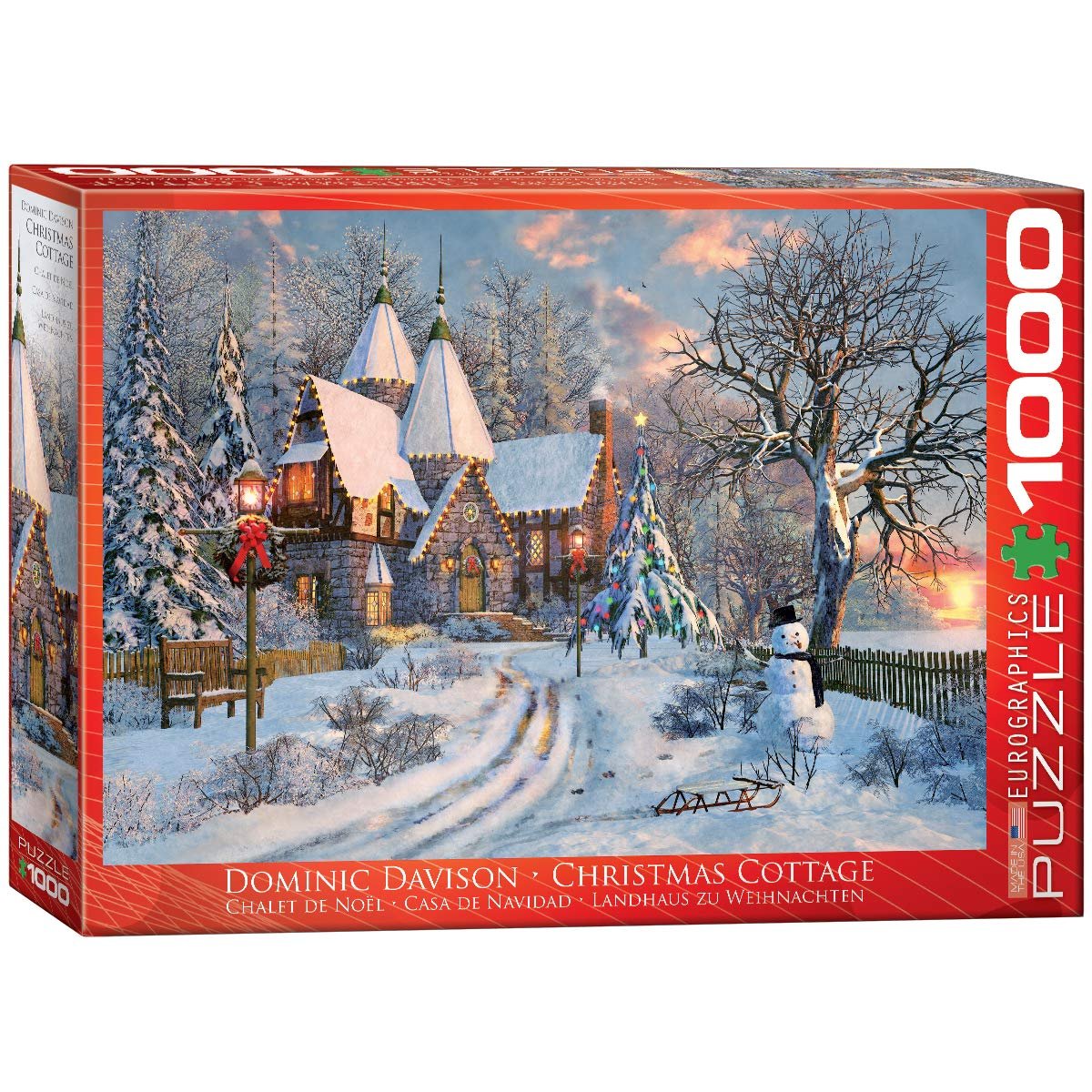 Пазл Eurographics Christmas Cottage 6000-0790 1000-Piece, фото №1