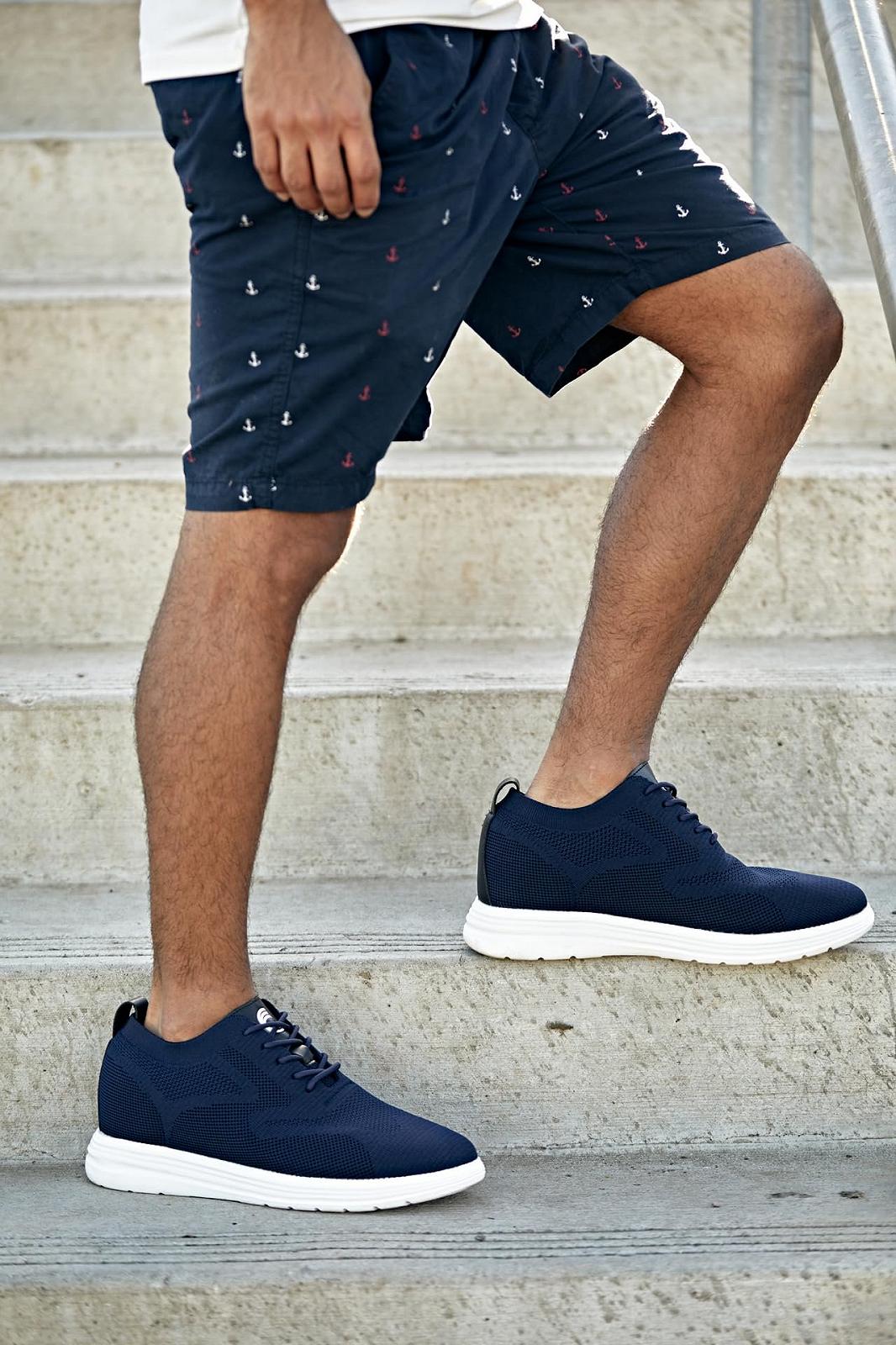 Мужские кроссовки CALTO Спортивные для ходьбы на шнуровке - 7 см выше, фото №8