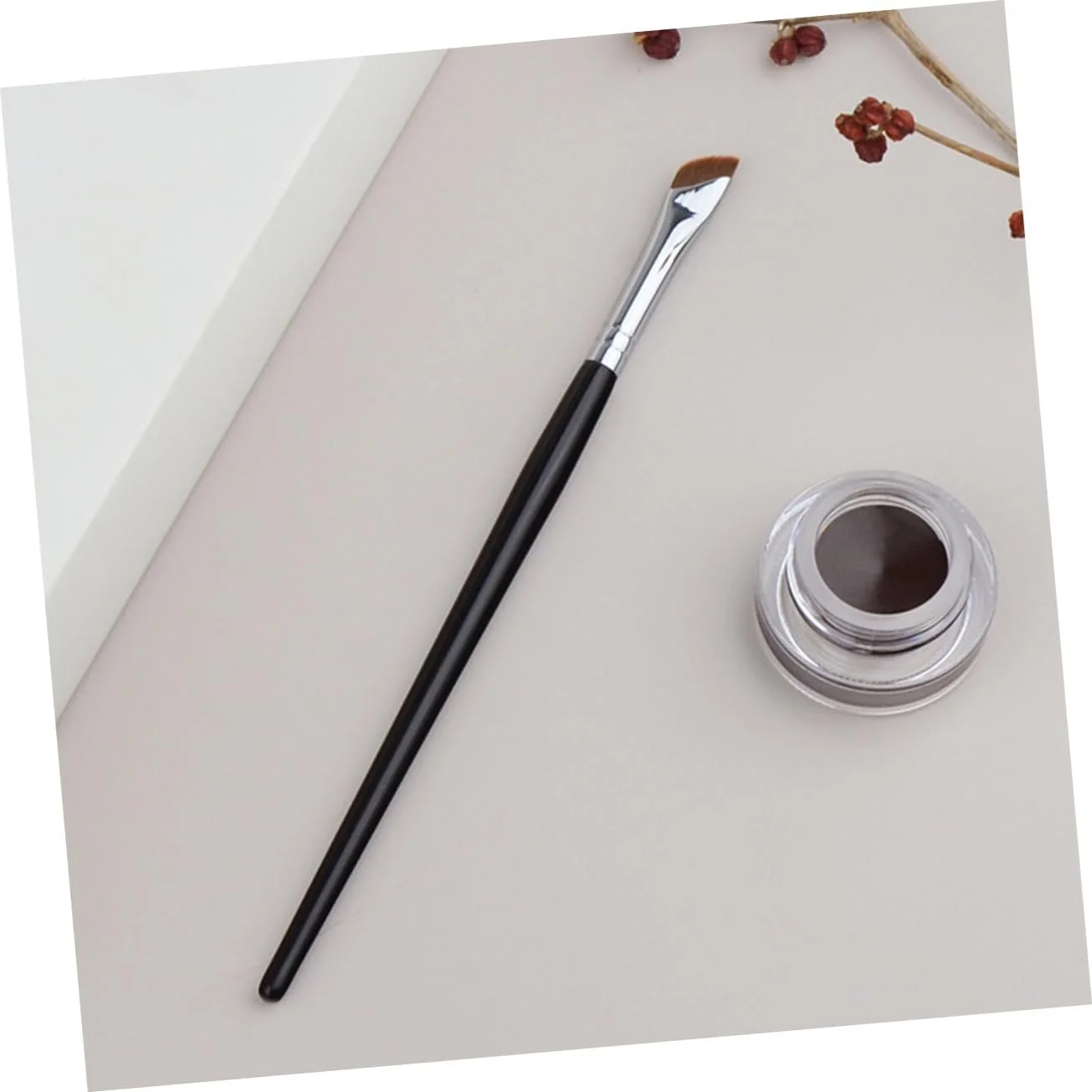 Кисти DOITOOL для бровей, косметическая, плоская, для подводки глаз, деревянная, тонкий кончик, 10 шт, фото №4