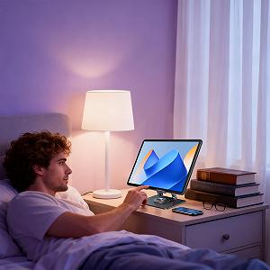 Подставка для ноутбука Алюминиевый сплав 360 вращение - портативная подставка-подъемник Эргономичная подставка для ноутбука для смартфонов Ноутбуки Планшеты Дом Колледж Общежитие Школа Путешествия и synthetic.ua - Фото 1