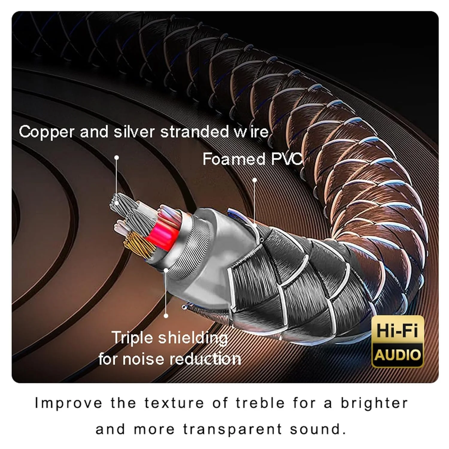 Пара акустичних кабелів SKW з штекерами типу «банан» Сірий, фото №5 Пара акустичних кабелів SKW з штекерами типу «банан» Сірий, фото №5