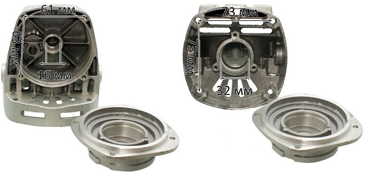 Корпус редуктора голова VJ Parts для болгарки УШМ 230 2100Вт арт.corp006, фото №5 Корпус редуктора голова VJ Parts для болгарки УШМ 230 2100Вт арт.corp006, фото №5