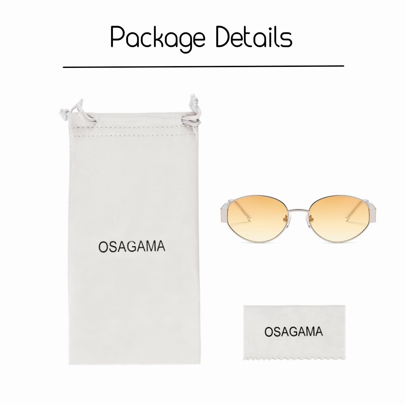 Сонцезахисні окуляри Retro Oval OSAGAMA Метал Золотий, Зелений, фото №6