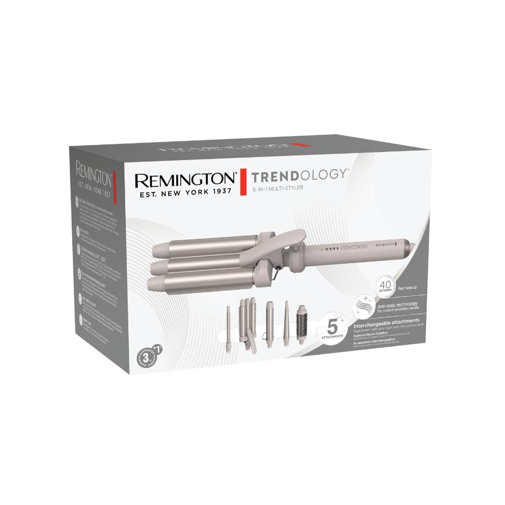 Плойка 5-в-1 Remington Trendology CI41MS5 13-38 мм LED 130-210 °C, фото №17 Плойка 5-в-1 Remington Trendology CI41MS5 13-38 мм LED 130-210 °C, фото №17
