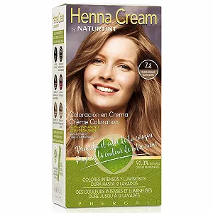 Крем-краска для волос Naturtint Henna Semi-Permanent Colouring Cream без аммиака + 90% натуральных ингредиентов 7.3 Золотистый Блонд, до 12 смываний, 110 мл - Фото 1