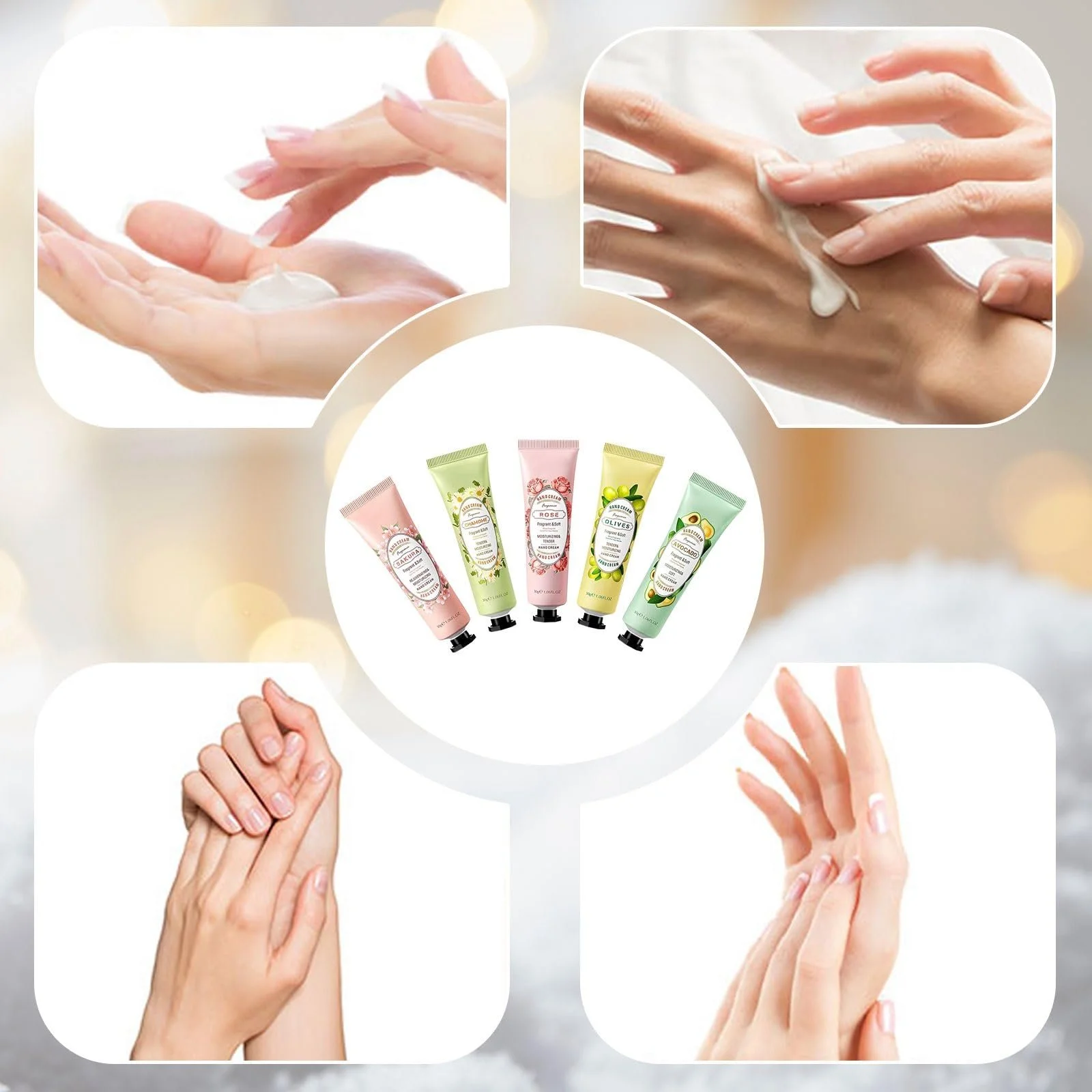 Набор мини-кремов для рук Увлажняющий для сухой кожи, 5 штук, фото №3 Набор мини-кремов для рук Увлажняющий для сухой кожи, 5 штук, фото №3