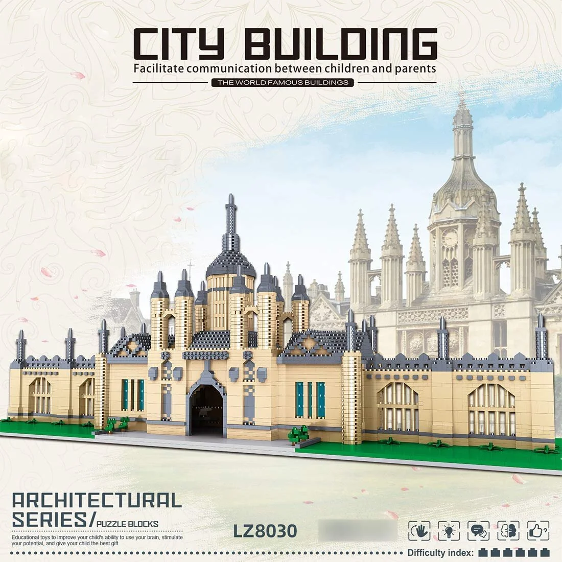 Строительные блоки Дом Tirff Серия Cambridge Architecture 4799 блоков Разноцветный, фото №2