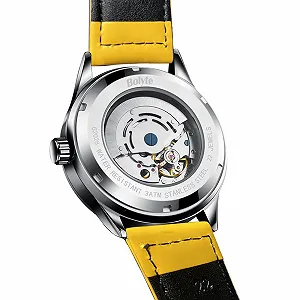 Автоматические механические мужские часы с автоподзаводом, датой, военные спортивные мужские часы с кожаным ремешком, ремешком из нержавеющей стали synthetic.ua - Фото 1