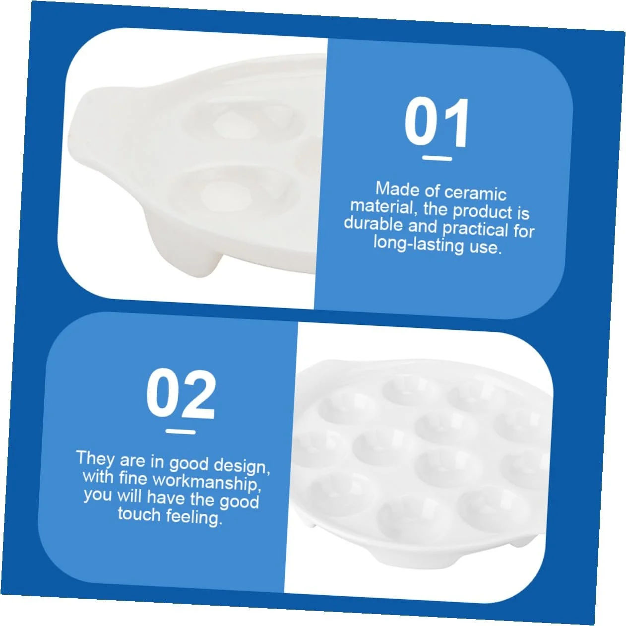 Формы для запекания улиток 2 шт керамические с ручками белые, фото №7 Формы для запекания улиток 2 шт керамические с ручками белые, фото №7