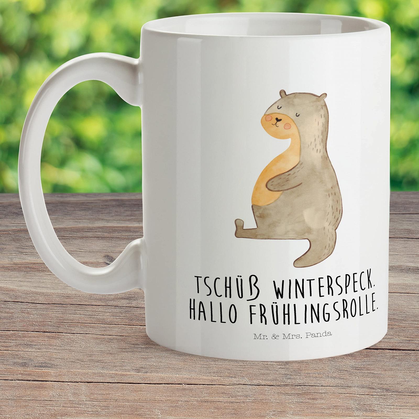 Дитяча чашка Mr. & Mrs. Panda Видра Животик Пластикова Чашка, фото №2