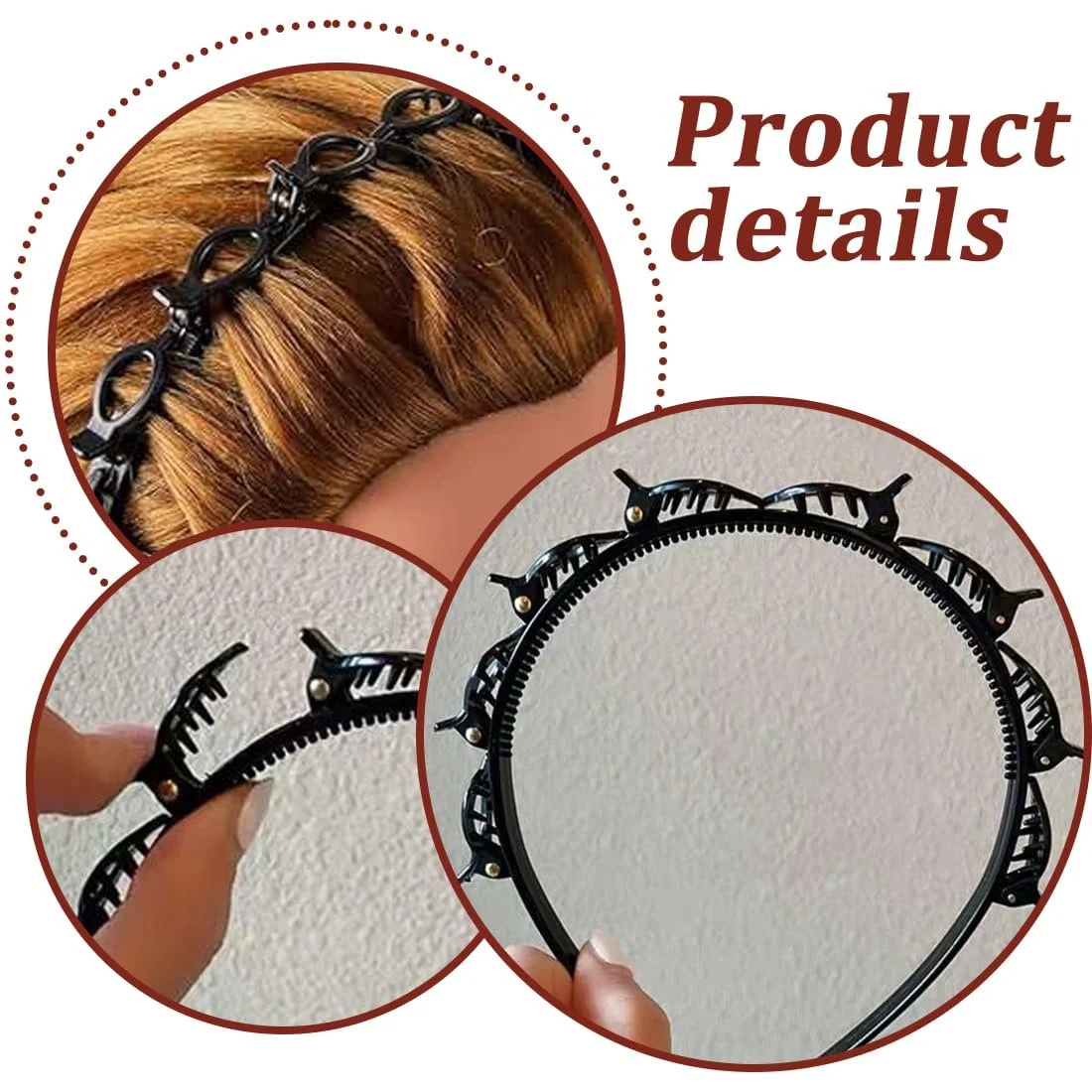 Набір обручів для волосся 2 шт., фото №3