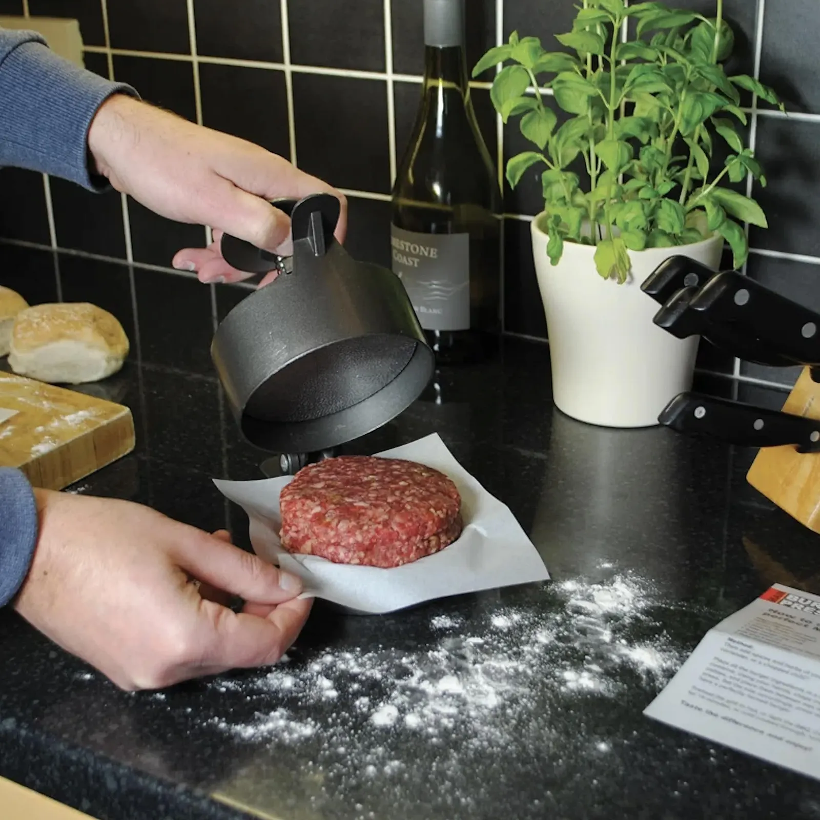 Пресс для бургеров CKB LTD Burger Press Large регулируемый алюминиевый CKB-MR39077 серебристый, фото №4 Пресс для бургеров CKB LTD Burger Press Large регулируемый алюминиевый CKB-MR39077 серебристый, фото №4