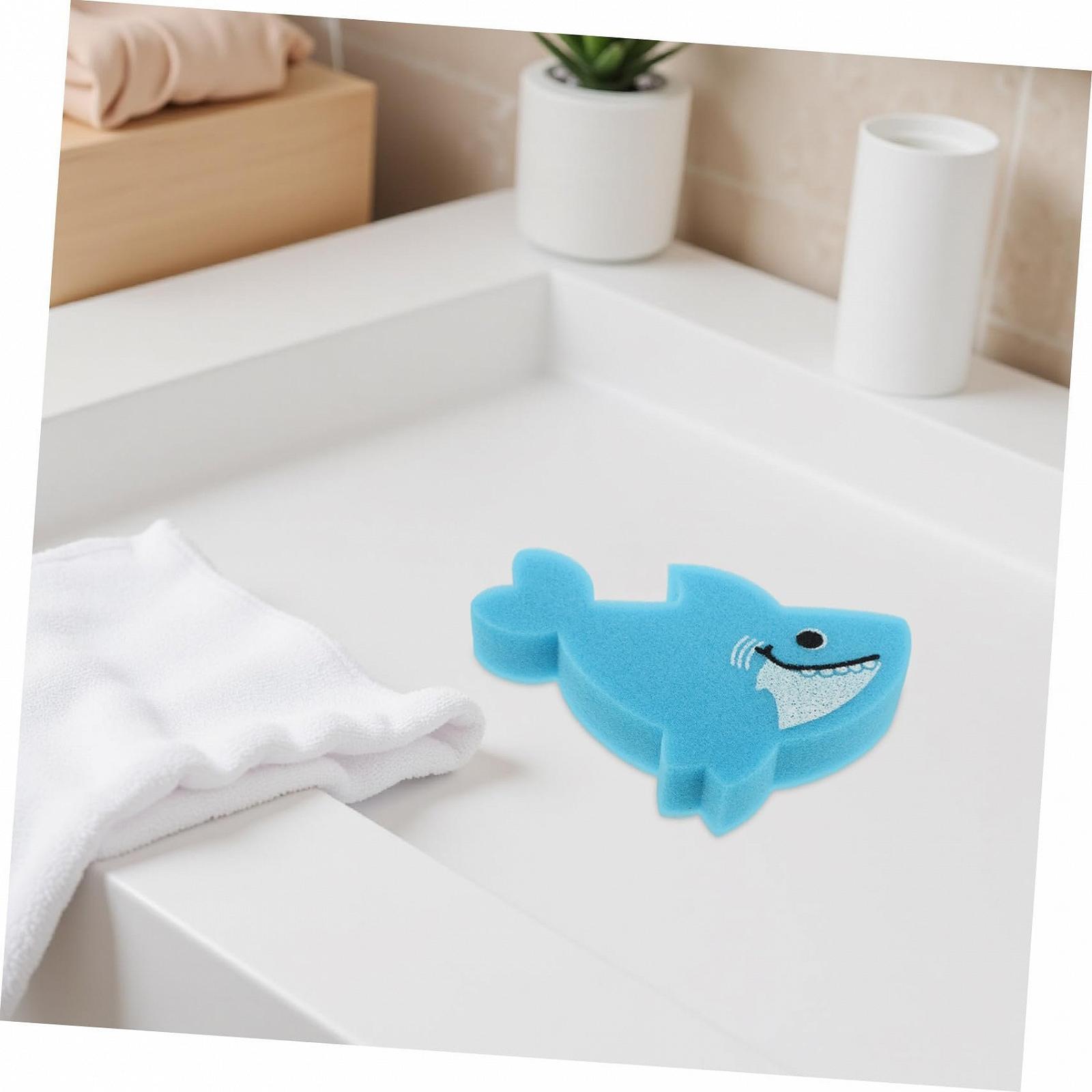 Губка для ванни NUOBESTY, 6 штук, з м'яким мотивом милих тварин, швидковисихаюча, фото №7