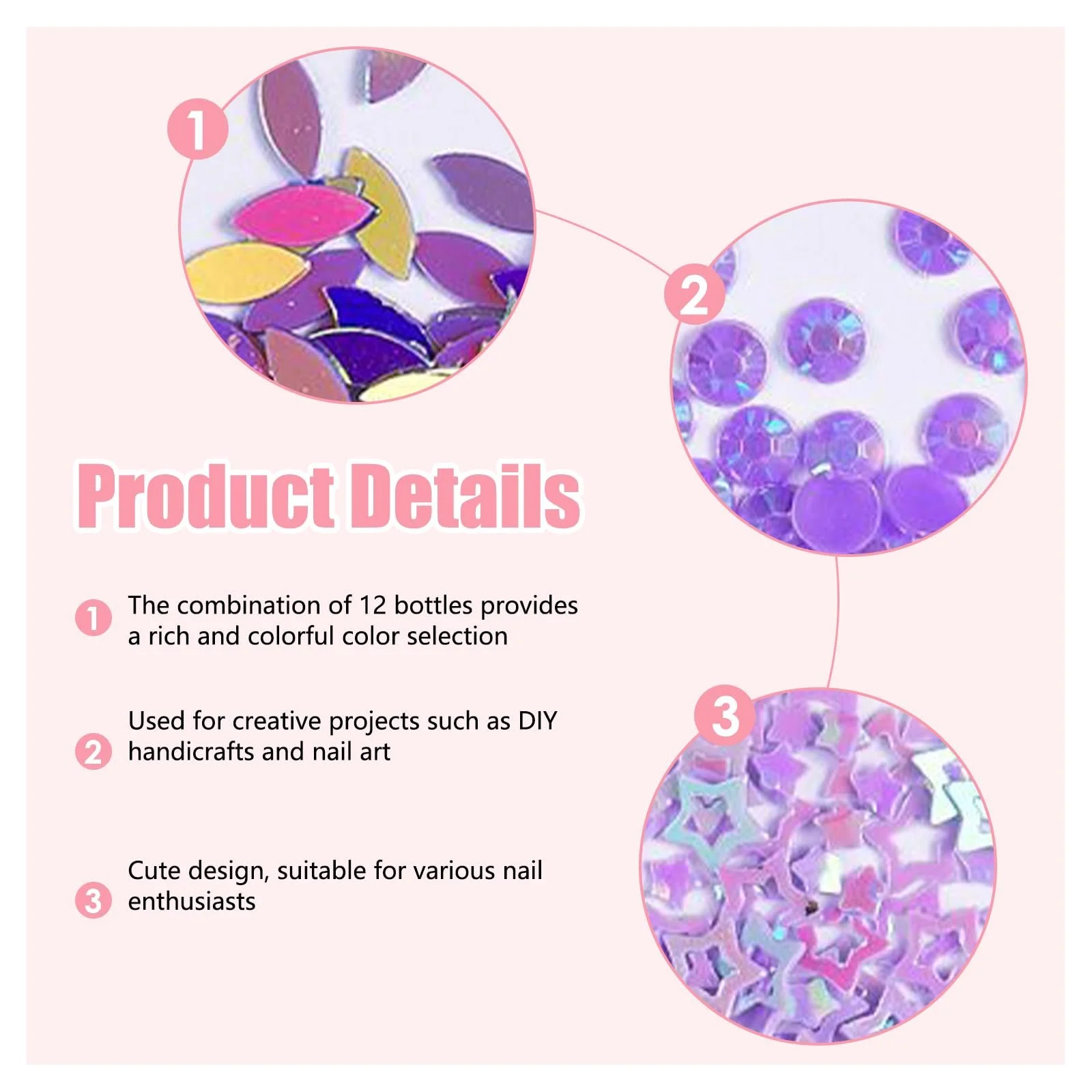 Прикраса для нігтів 3D Метелики Ведмедики Акрил ., фото №5