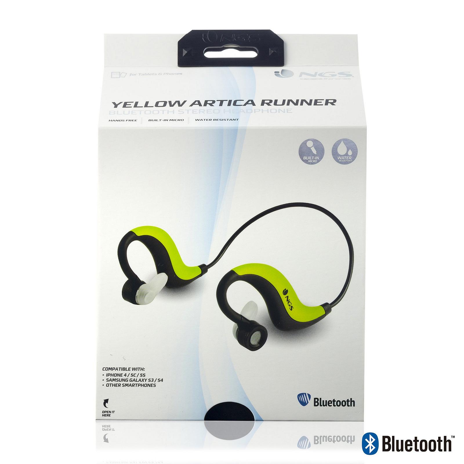 Наушники NGS Artica Runner Sport вставные Bluetooth Зелёный, фото №5