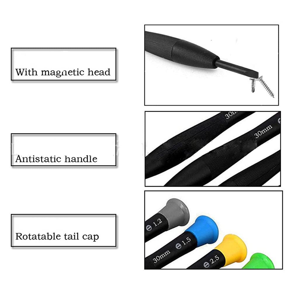 Викрутки WUBAYI Small Screwdriver Set 14 шт. з пінцетами магнітизатором та сумкою для зберігання, фото №7 Викрутки WUBAYI Small Screwdriver Set 14 шт. з пінцетами магнітизатором та сумкою для зберігання, фото №7