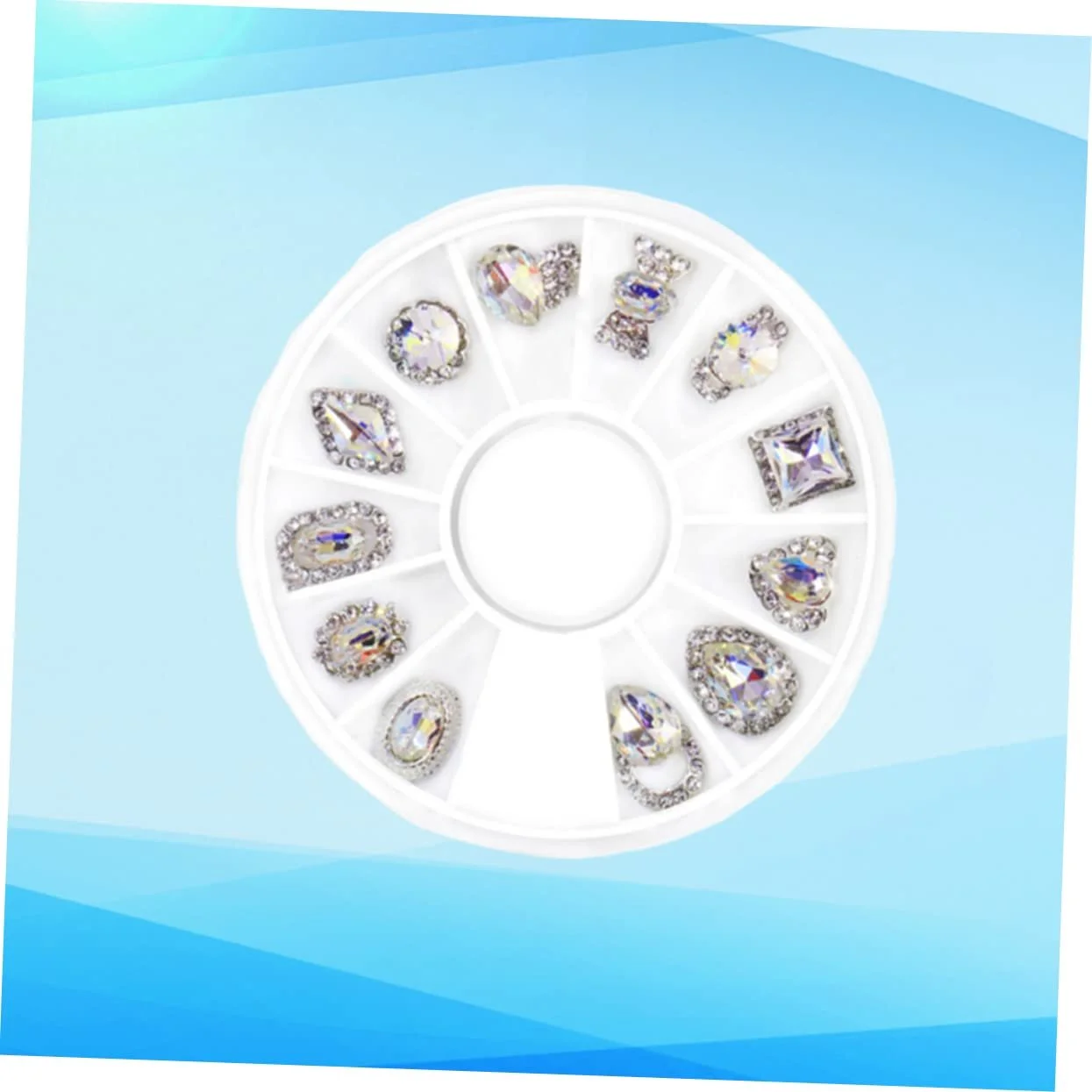 Стразы Стекло FRCOLOR 2 упаковки Наклейки для ногтей 3D Аксессуары для ногтей Украшения для маникюра, фото №6